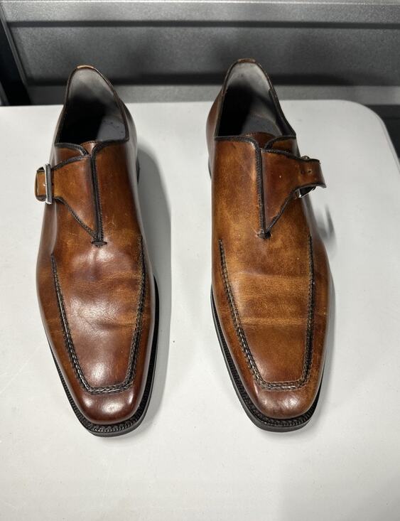 Di Bianco Single Monk Strap Shoes 12 US 45 EU Men\'s